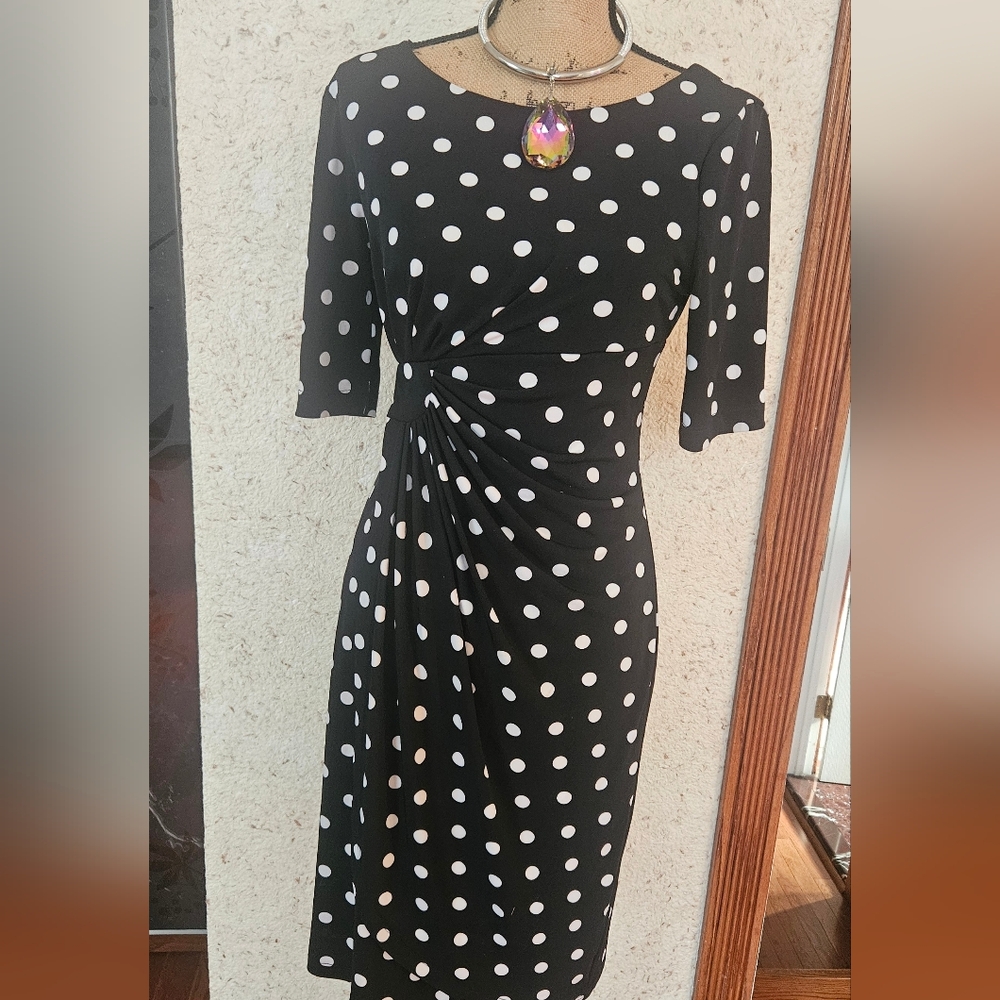 Black And White Polka Dot Dress
